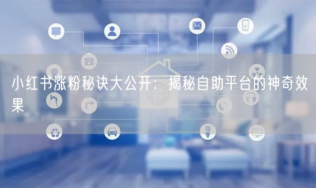 小红书涨粉秘诀大公开：揭秘自助平台的神奇效果