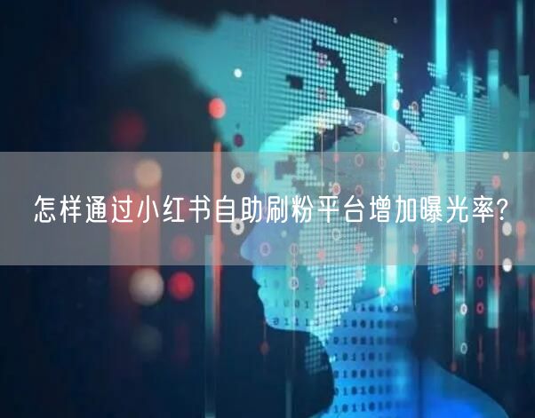怎样通过小红书自助刷粉平台增加曝光率?