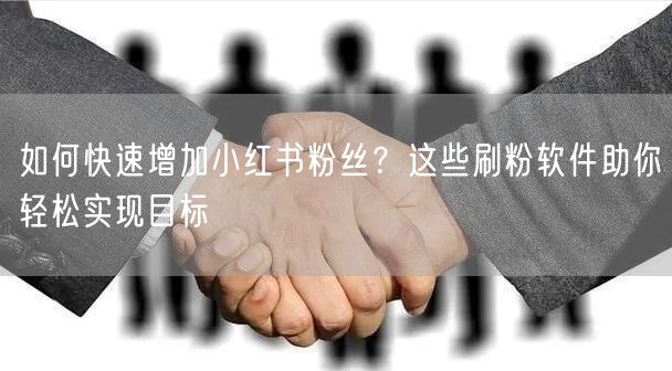 如何快速增加小红书粉丝?这些刷粉软件助你轻松实现目标