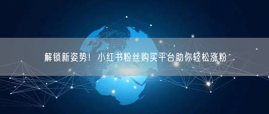 解锁新姿势！小红书粉丝购买平台助你轻松涨粉