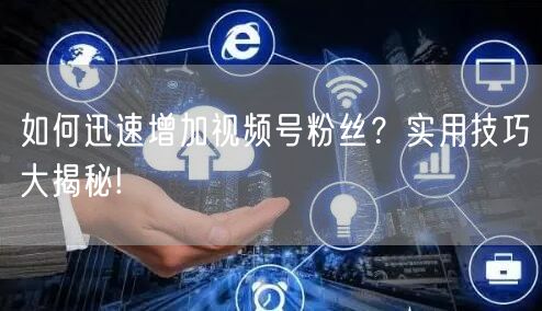 如何迅速增加视频号粉丝？实用技巧大揭秘!