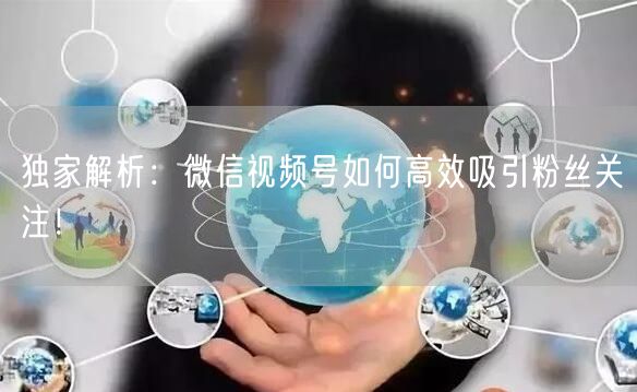 独家解析:微信视频号如何高效吸引粉丝关注!